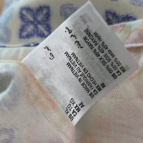 Club Room Colorful Geometric Men's Lightweight Classic Button Down Shirt XL - Picture 9 of 12